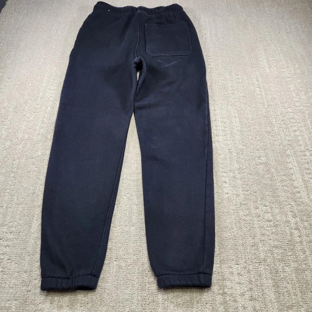 Nike Jordan Pants Men XS Essential Heavy Cotton Fleece Joggers Black Training